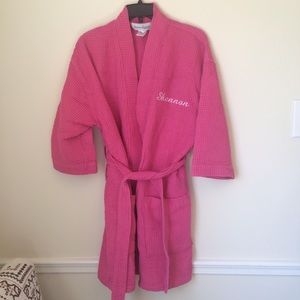 Personalized “Shannon” waffle knit robe